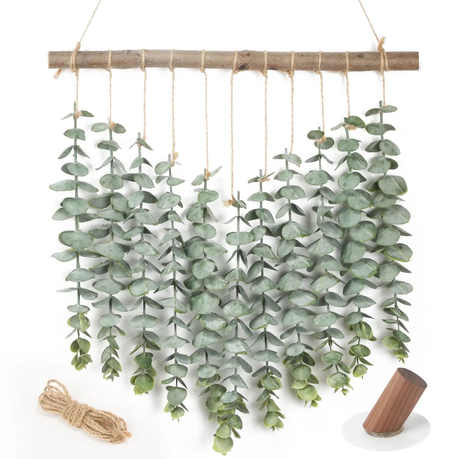 Tailai Bathroom Decor Artificial Eucalyptus Wall Hanging Decor Eucalyptus Leaves Greenery Farmhouse Rustic Wall Hanging
