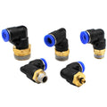 PL Elbow Pneumatic Fitting 1/8 1/4 3/8 1/2 BSP Male Thread Air Quick Connector L-Shaped Push Hose 6mm 8mm 10mm 12mm OD