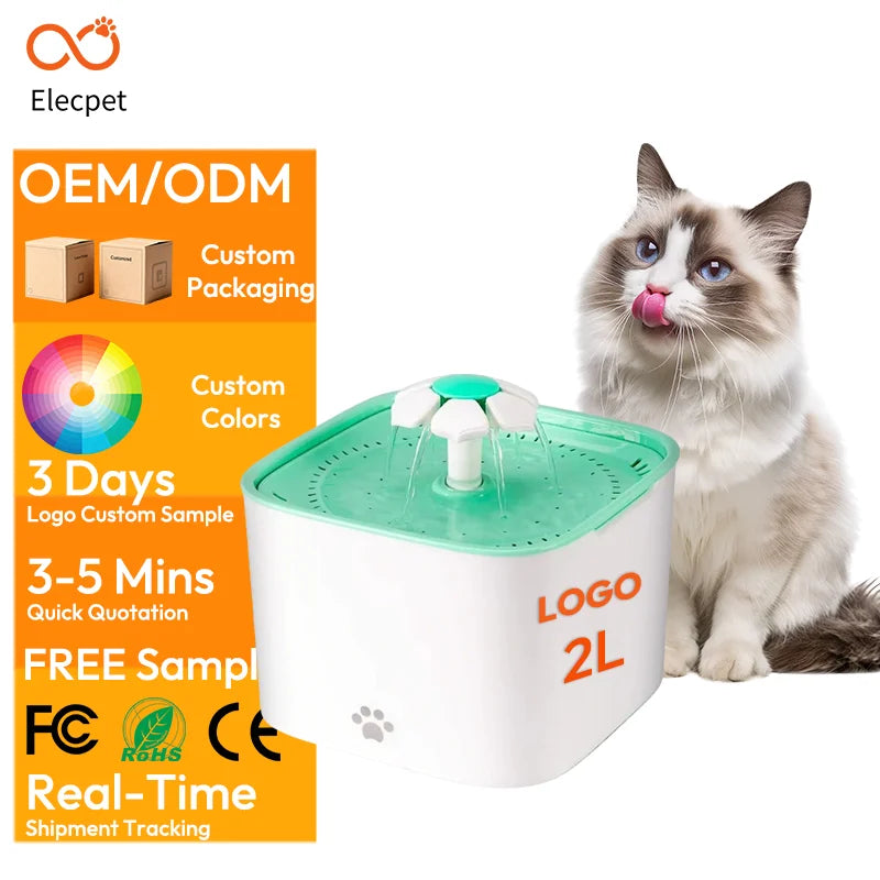 New Design Pet Water Fountain Eco-friendly Automatic Dog Drinking Feeder Water Fountain
