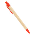 Promotional Eco-Friendly Recycled Kraft Paper Ballpoint Pen with Custom Logo 4 Color Printing for Welcome Gifts