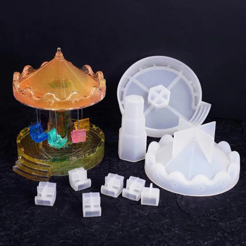 Resin Mold for DIY Epoxy Rotating Flying Chair Molds for Epoxy Casting  Home Table Resin Decoration
