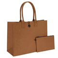 2024 Top Sale Custom Eco-friendly Large Capacity Casual Felt Tote Bag for Women 2 1 Felt Shopping Handbag Chain Beading