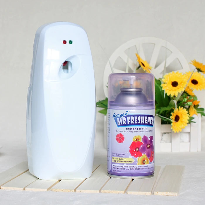 Stock Wall Mounted AA Battery Operated Timer 5min/15min/30min 250ml Perfume Cans Airfreshner Dispenser Room Air Freshener