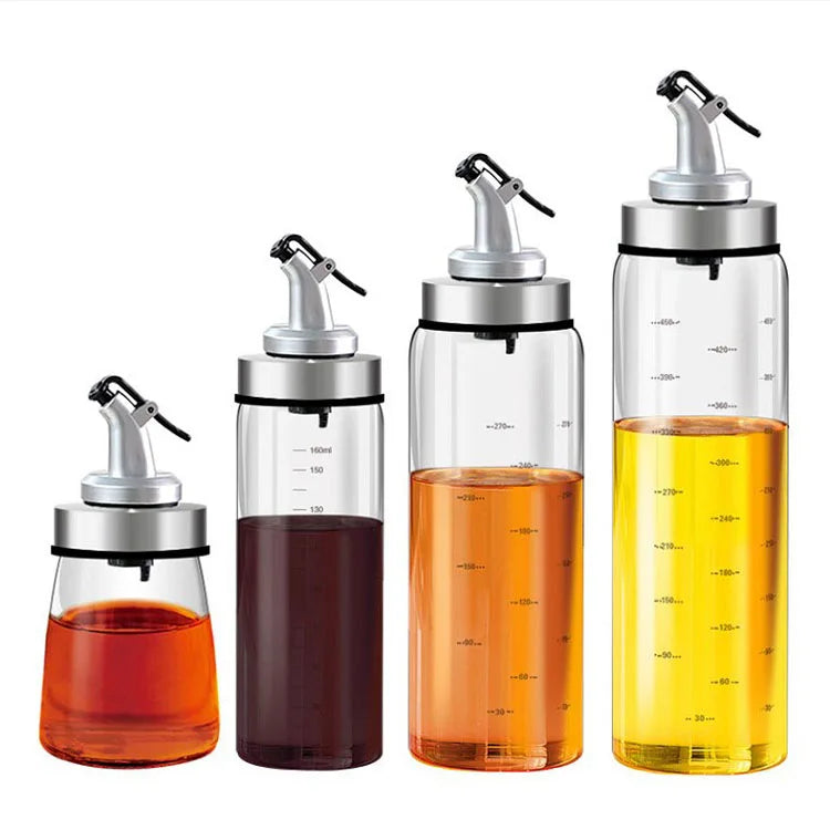 Kitchen Cooking Tools Elegant Glass Bottle Oil Dispenser for Olive Oil and Vinegar Food Storage & Container