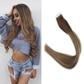Popular Manufactory Wholesale Long Lasting  Russian Human Tape Hair Balayage Color Tape in Hair Extensions