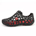 Summer Hollow Couple Hole Outdoor Beach Sandals for Women and Men Fashionable Slip-On with Waterproof Feature Drop Shipping