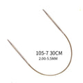 Addi 105-7 30/40/60cm 2.00mm-9.00mm Circular Knitting Needles with Brass-tips and Gold Cords