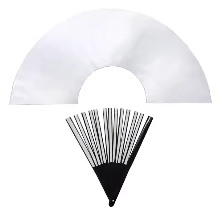 Wholesale White Large 13 Inch Pop Fan Sublimation Foldable Fans Blanks for Personalized Gift