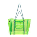 Large Capacity Summer Transparent Jelly Shoulder Tote Bag for Girls Custom Logo PVC Waterproof Beach Bag Casual Style