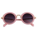 2025 Wholesale Cheap Price Fashion Cute Custom Logo Name Sun Glasses Kid Round Girls Sunglasses