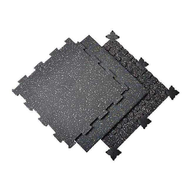 Customize 15/20mm Gym Interlocking Rubber Floor Tile Puzzle Gym Rubber Floor