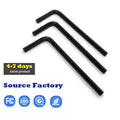 DIN911 Metric Alloy Steel L Type Hex Key Wrench Black Customizable Head OEM Service Industrial Grade