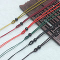 Woven Adjustable Jade Agate Pendant Necklace Rope Chain Jewelry Accessories Gemstone Stone Pendant Necklace Chain Rope