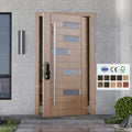 China Top Manufacturer Custom House Front Door Design Villa Main Entry Pivot Door for Sale Entrance Pivot Wood Door