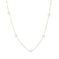 Wholesale New Titanium Steel 18k Genuine Gold Electroplated Fashion Jewelry Pearl Charm Pearl Necklace