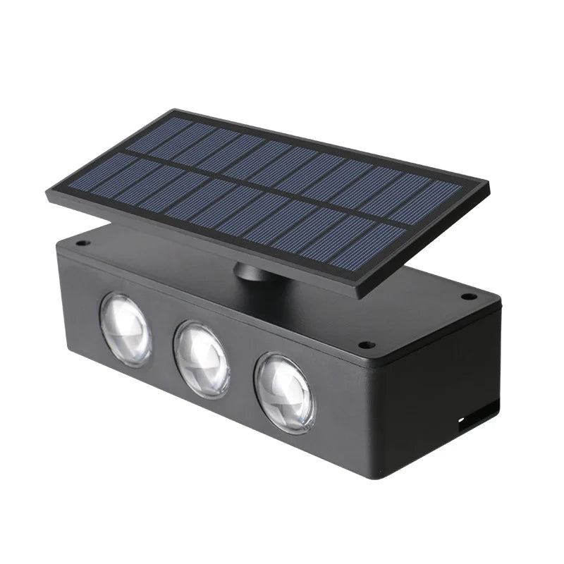 Howlighting Modern Nordic Outdoor Garden Lamp Waterproof Wall Wash Light Led Solar Wall Lamp