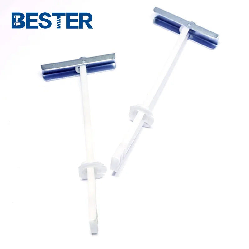 1/4" Plate Board Fixing Drywall Nylon Plastic Snap Lock Spring Toggle Anchor Wall Anchors