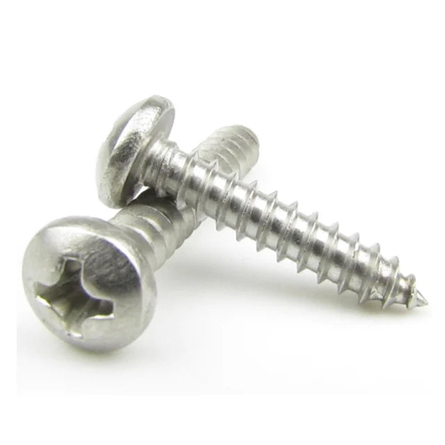 Factory Bulk Packing Carbon Steel Zinc Plated Pan Head Phillips Self Tapping Screws ISO7049
