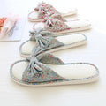 Chinese Characteristics Breathable Indoor Women's Slippers Non Slip Sub-grass Woven Linen Home Slippers