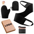 Hot Selling High Quality Tanning Applicator Mitts Velour Applicator Mitt Sunless Self-Tan Velvet Viscose Exfoliating Glove Set