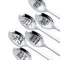 Free Custom Text Couple Wedding Spoon Gift Stainless Steel Silver Table Dinner Spoon for Restaurant