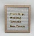 Letter Board Letters 10x10inch Changeable Felt Letter Board with Wooden Frame for Home Decor