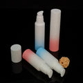 15ml 30ml 50ml  Plastic Bottle Set Gradient Color Press Pump Lotion Bottle Makeup Water Spray Bottle with Cover