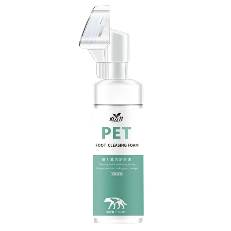 Manufacturer Wholesale Eco-friendly Pet Paw Foam Paw Shampoo Massage Cleaning Paw Pet Foot SPA Claw Care for Cats and Dogs