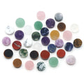 Wholesale 16-20mm Natural Gemstone Buttons Desk Decoration Non-Porous Round Piece Raw Stone Polished Accessories Diy Trinket