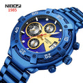 NIBOSI 2577 Sport Fashion Design Men Watch Personal Stainless Steel Quartz Watches