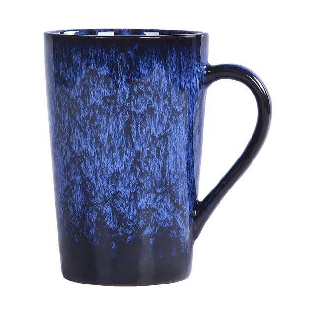 Wholesale Factory Cheap Price Creative Design 400ml Color Glazed Ceramic Water Mug Cup
