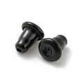 Durable Metal Accessories Black Bullet Plug Stainless Steel Metal Earrings Setting Base Ear Studs Back DIY Jewelry Findings