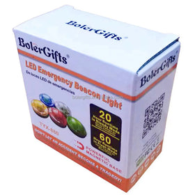 Emergency Disc Beacon Alert Kit with LED Flares Lights Roadside Safety Warning Lamp Cars Trucks Boats Magnetic Base PC Material