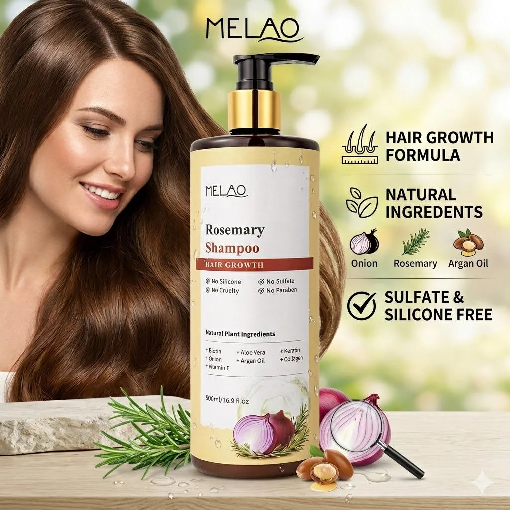 Natural Haircare Hair Growth Types 3A to 4C Hair Cleansing Nourishing Organics Strengthening Rosemary Mint Shampoo