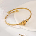 Zhongzhe Factory Free Logo Fee 18K Gold Plated Heart Cable Initial Bracelet Women Girls Friendship 26 Letters Bracelets Bangles