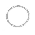 316L Stainless Steel 14K Gold Plated Trendy 18CM 0 Shape Chain & Link Bracelet for Unisex Anniversary