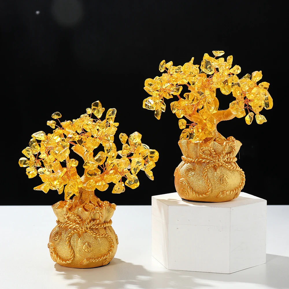 Healing Crystal Tree Feng Shui Citrine Healing Stones Crystal Tree