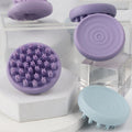 Custom Logo Hair Washing Massage Shampoo Brush Paddle Feature Silicon Scalp Massager Scalp Cleaning