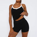 Custom Women Sportswear Tank Yoga Butt Lifting Shorts Women Fitness Gym Wear Women Sets