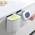 Wall Mount Small Rectangle Trash Can ABS Sensory Hand Sliding Design for Outdoor Kitchen Home Storage Garbage Recycling Storage