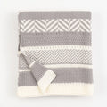China Factory Herringbone Blanket Grey Four Seasons Air Conditioning Sofa Leisure Knitted Decor Portable Hotel Travel