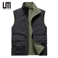 Liu Ming Customized Logo Wholesale 2025 Autumn Winter Men Casual Sleeveless Jackets Fleece Warm Clothing Waistcoats