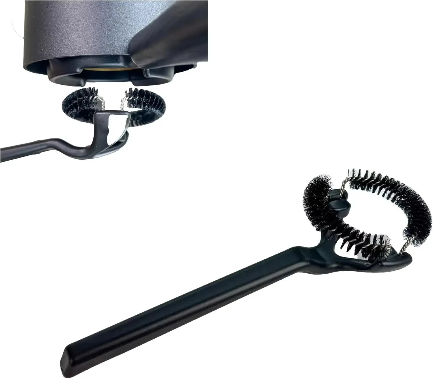 Coffee Machine Cleaning Brush Detachable Nylon Bristles Espresso Brush 51mm/58mm Caliber