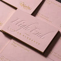 High-Grade 1-Pcs Coated Color Business Cards Double-Sided Waterproof PVC CMYK Offset Printed Fancy Cardboard Kraft Embossed