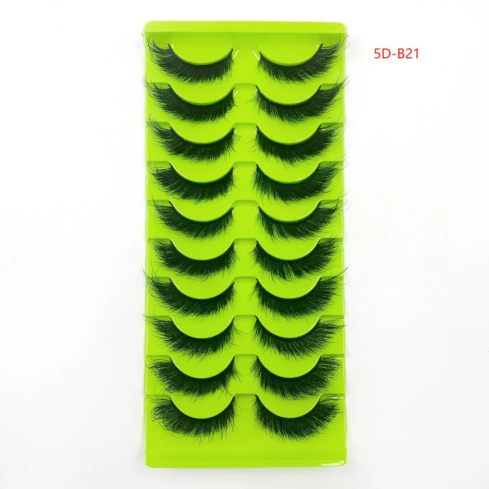 10 Pairs Cat/Fox Luxury Thick Faux Mink Winged End Elongated Soft Natural Long Full Strip Lash