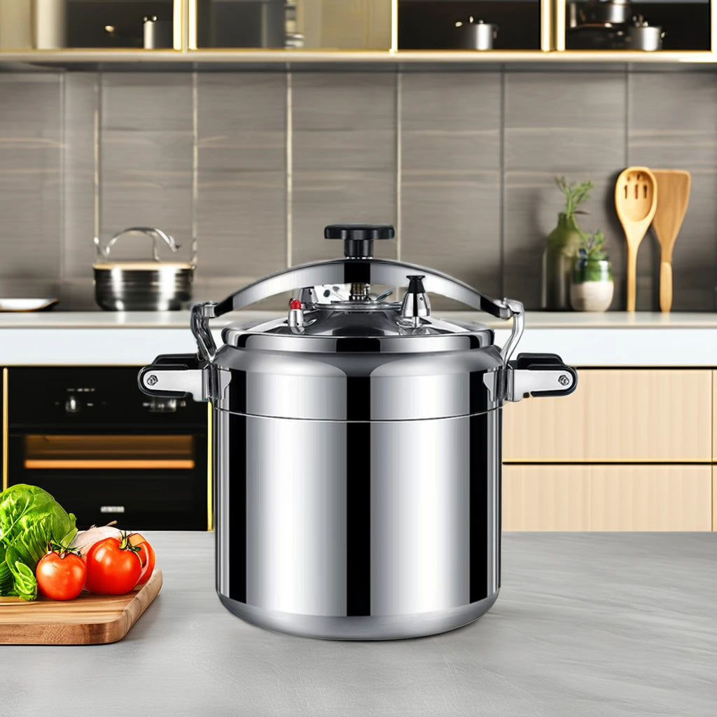 Large Aluminum Soup Pot and Cookware Set New Camping Pressure Cooker with Gas Stove for Kitchen Cooking Supplies