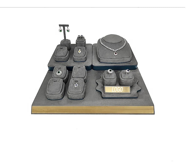 Factory in Stock Simple Microfiber Jewelry Display Stand Custom Jewelry Display