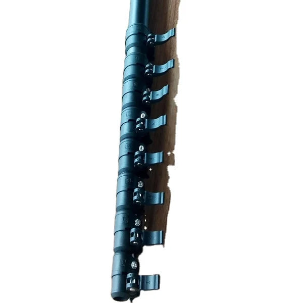 Adjustable Retractable Telescopic Extension Pole Carbon Fiber 20m Non-Conductive Antenna Mast Cleaning Tool