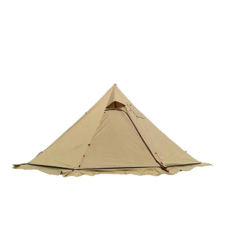 3.2*3.2m Portable Backpacking Hot Tent with Stove Jack Waterproof Tipi 2-3 Person Tents Outdoor Camping Hunting