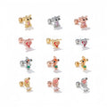 Wholesale New Design Minimalist Exquisite Princess Series Ear Bone Nails Mini Ear Piercing Small Design Sense Studs Earrings